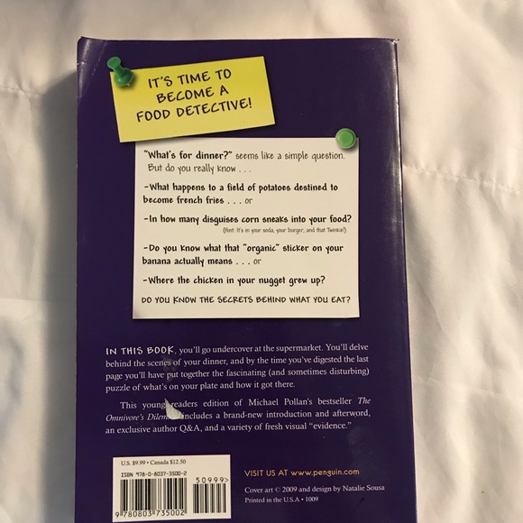 Book- The Omnivore’s Dilemma by Michael Pollan - Picture 2 of 7